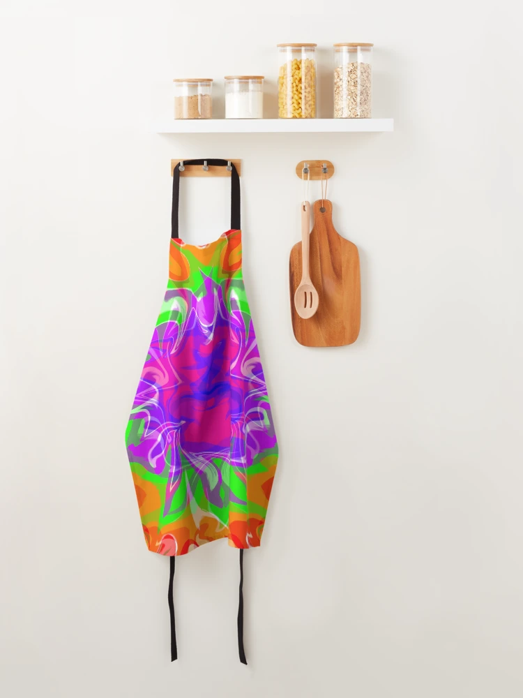 Thumbnail 4 of 6, Apron, Colorful Exploding designed and sold by M3PicsStudio.