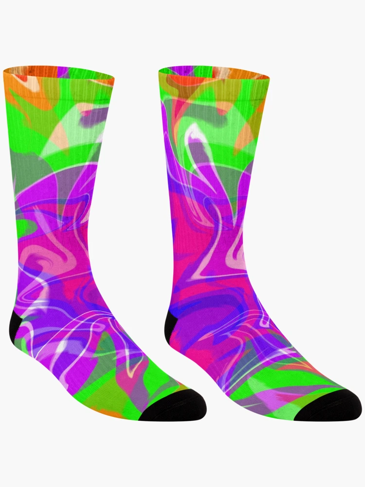 Thumbnail 3 of 5, Socks, Colorful Exploding designed and sold by M3PicsStudio.