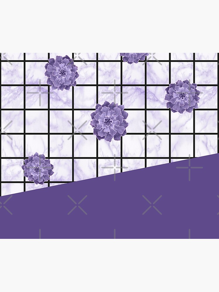 Succulents geometric composition - Ultra Violet by PrintablesP