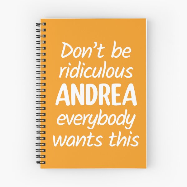 Item preview, Don't Be Ridiculous Andrea, Everybody Wants This - Viral Meme (Orange BG) designed and sold by FilipeFerreira.