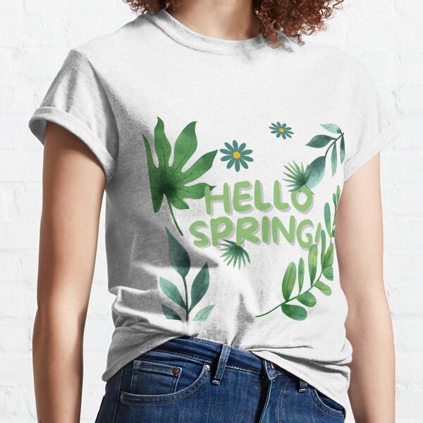 Hello Spring Shirt, Hello Spring, Spring Flower SHirt, Freedom Shirt,  Easter Shirt