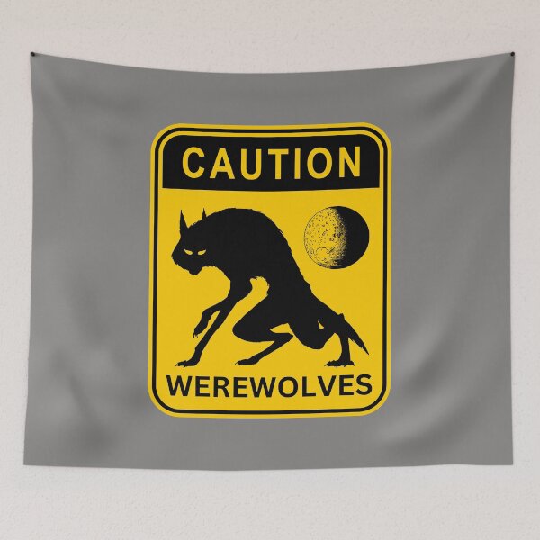 Item preview, Caution Werewolves designed and sold by AMERICANCHEEZ.