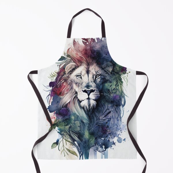 Artikelvorschau, Zieraquarellierte Löwen-Blumenmähne entworfen und verkauft von Abili-Tees.