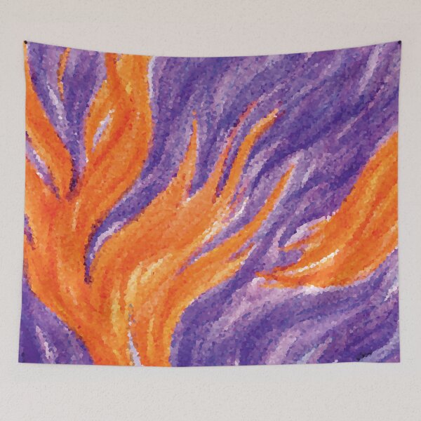 Item preview, Purple Amethyst Orange Flame designed and sold by Alexandria Levin.