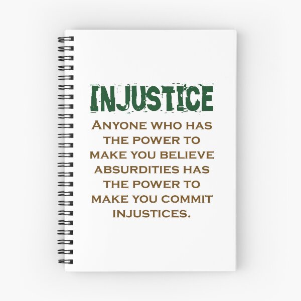Item preview, Anyone Who Has The Power - Injustice Quote designed and sold by CrankyOldDude.