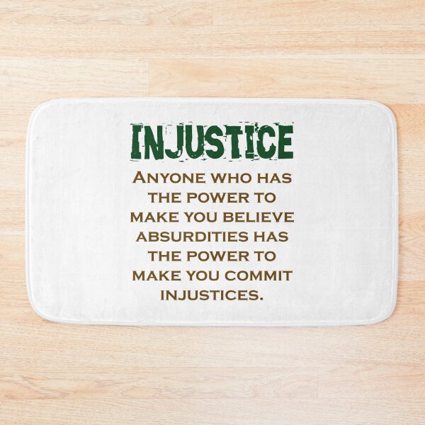 Item preview, Anyone Who Has The Power - Injustice Quote designed and sold by CrankyOldDude.