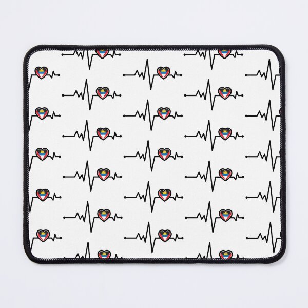Item preview, Antigua and Barbuda Heart Monitor designed and sold by IdentiTee Studios.
