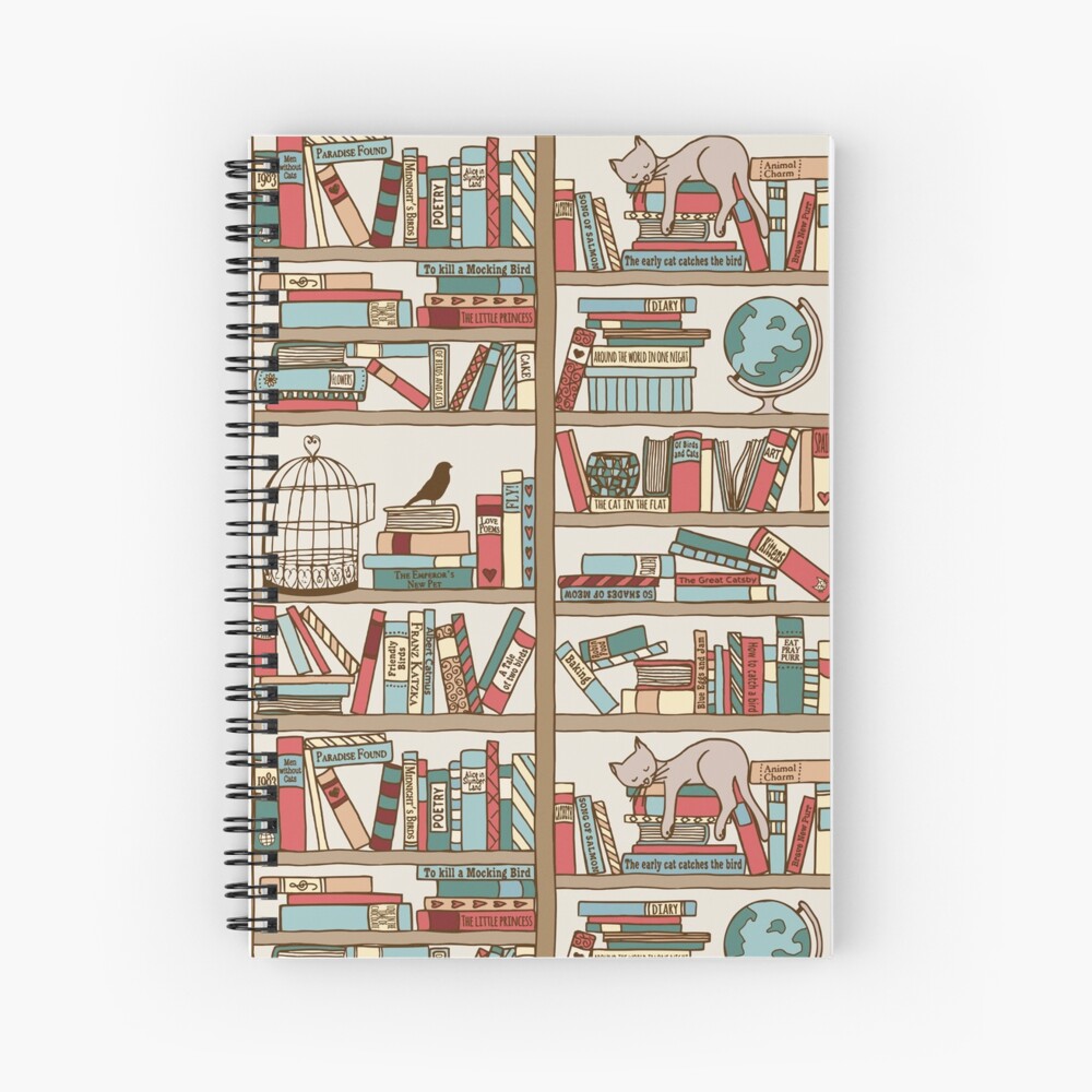 Bookshelf No.2 Spiral Notebook