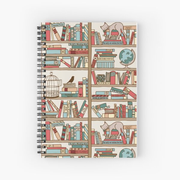Bookshelf No.2 Spiral Notebook
