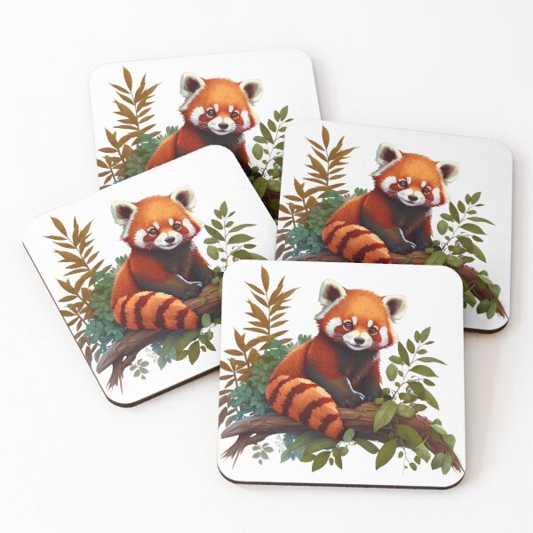 Item preview, Cute Red Panda designed and sold by 9livescanvas.