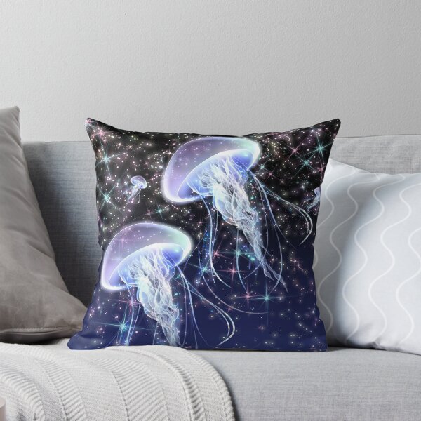 Item preview, jellyfish ethereal deep blue sea designed and sold by kryscolour.