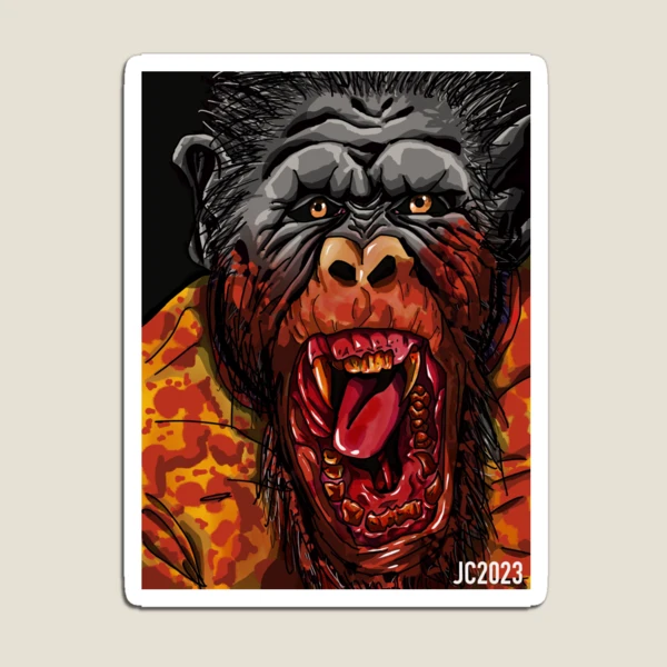 Nope “No Monkey Business” Gordy The Chimpanzee portrait (digital