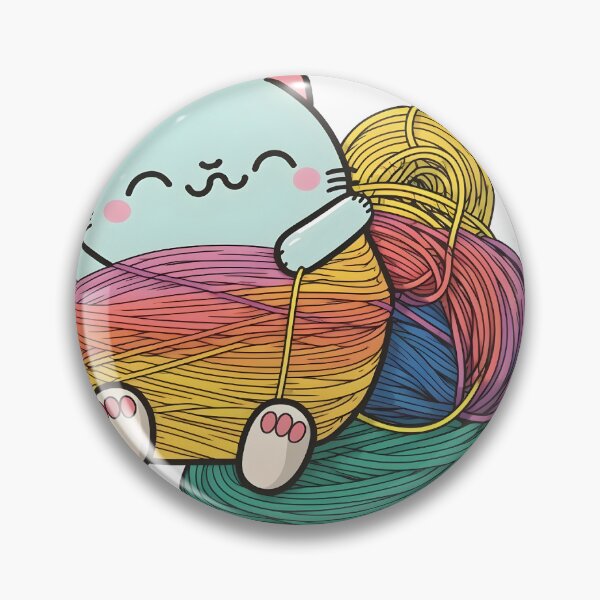Item preview, cat playing with a ball of string designed and sold by CustomPrintHub.