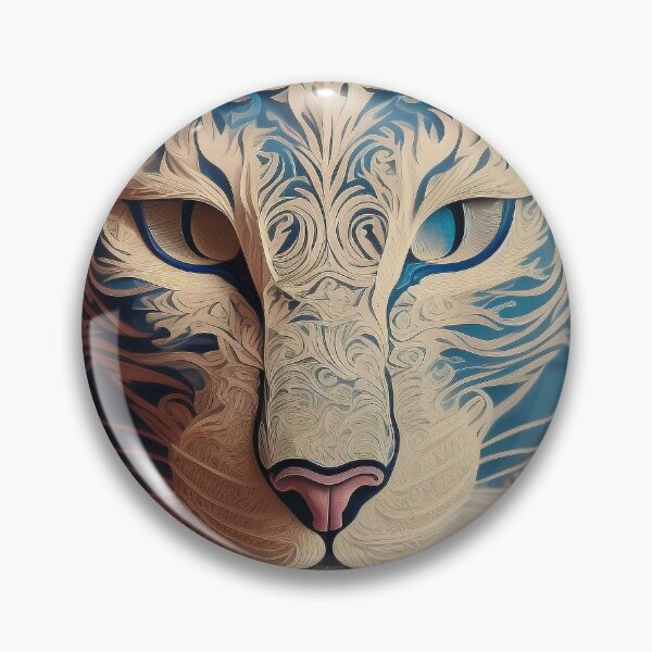 Item preview, PaperCut Art Blue Cat Fantasy Abstract Design designed and sold by Damitan.