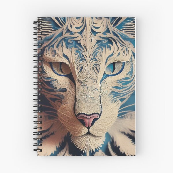 Item preview, PaperCut Art Blue Cat Fantasy Abstract Design designed and sold by Damitan.