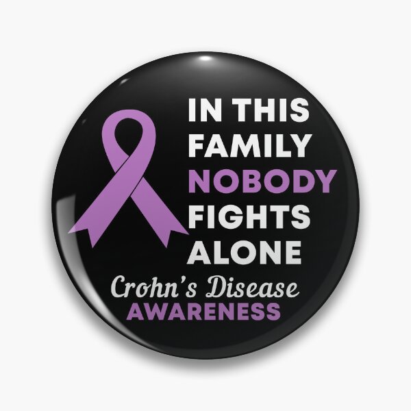 Item preview, In This Family Nobody Fights Alone Crohn's Disease Awareness designed and sold by Color-Sparkle.