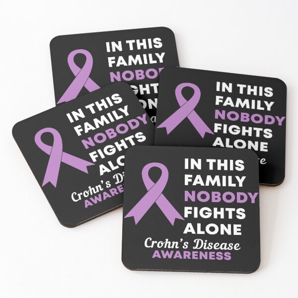Item preview, In This Family Nobody Fights Alone Crohn's Disease Awareness designed and sold by Color-Sparkle.