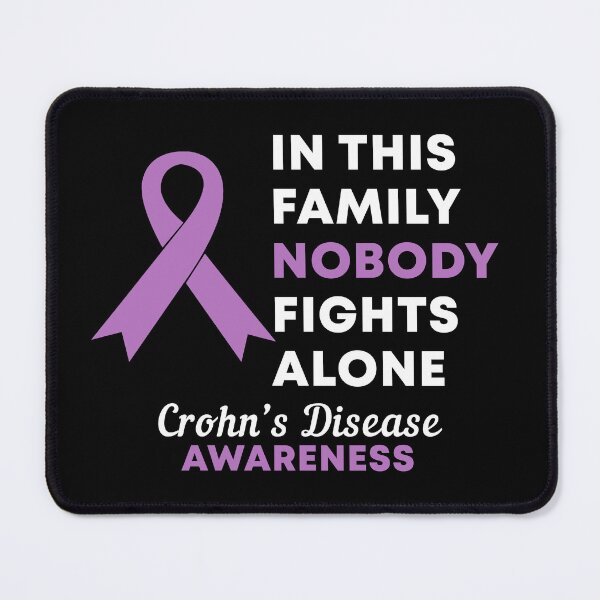 Item preview, In This Family Nobody Fights Alone Crohn's Disease Awareness designed and sold by Color-Sparkle.