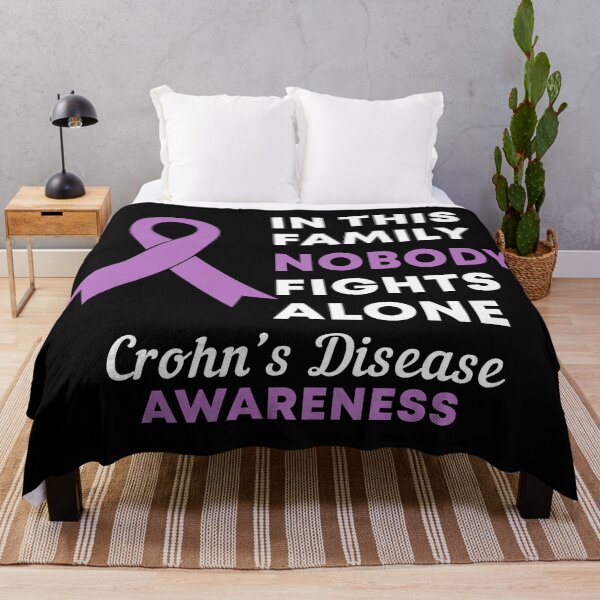 Item preview, In This Family Nobody Fights Alone Crohn's Disease Awareness designed and sold by Color-Sparkle.