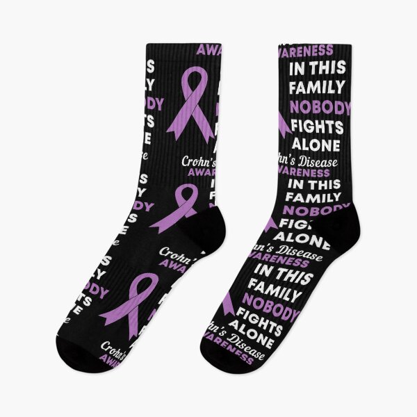 Item preview, In This Family Nobody Fights Alone Crohn's Disease Awareness designed and sold by Color-Sparkle.