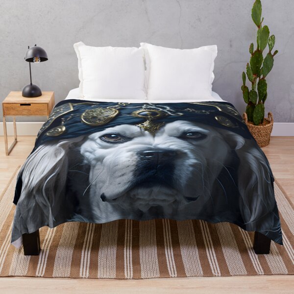 Item preview, Steampunk Pirate Dog - The White Furry Corsair designed and sold by nouveaudecor.