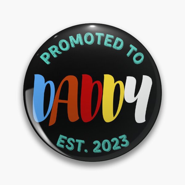 Item preview, Colorful Blue Promoted to Daddy Est 2023 Future Dad Announcement Gift for Father designed and sold by sinceanna.