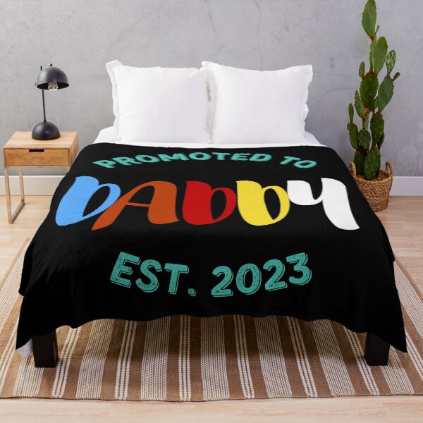 Item preview, Colorful Blue Promoted to Daddy Est 2023 Future Dad Announcement Gift for Father designed and sold by sinceanna.