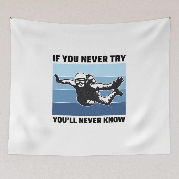Item preview, Skydiving Skydive Skydiver Parachuting Motivational designed and sold by TastefulTees.