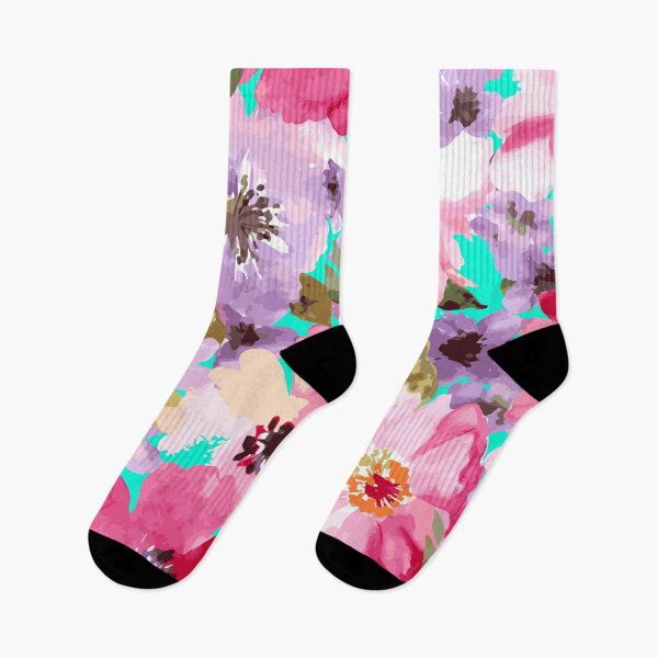 Artikelvorschau, Aquarell Blumenmuster entworfen und verkauft von Warrior Veteran Clothing.