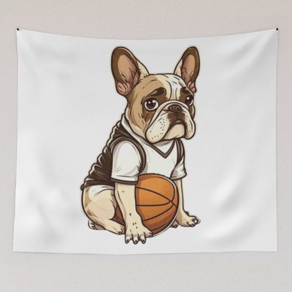 Item preview, Frenchie the Basketball Player French Bulldog designed and sold by PetsEnough.