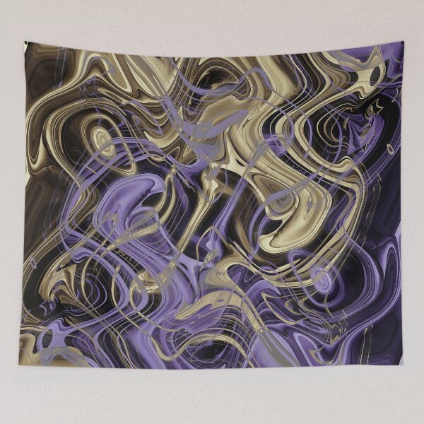 Item preview, Gold & Ultra Violet Liquid Marble Love designed and sold by Dominiquevari.