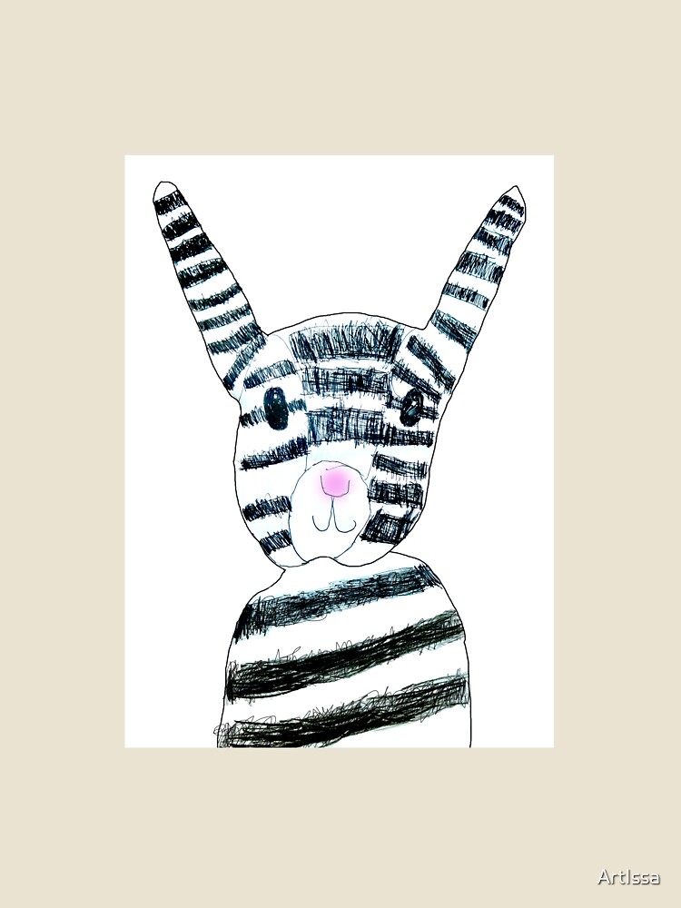 Thumbnail 4 of 4, Relaxed T-Shirt, The Rabbit design designed and sold by ArtIssa.