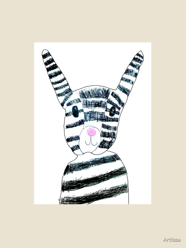 Thumbnail 4 of 4, Relaxed T-Shirt, The Rabbit design designed and sold by ArtIssa.