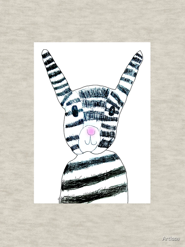 Thumbnail 6 of 6, Zipped Hoodie, The Rabbit design designed and sold by ArtIssa.