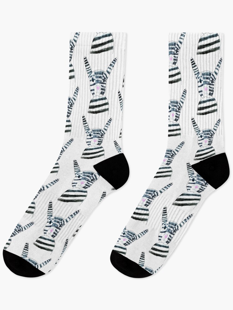 Thumbnail 1 of 5, Socks, The Rabbit design designed and sold by ArtIssa.