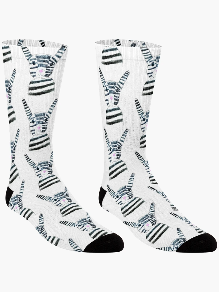 Thumbnail 3 of 5, Socks, The Rabbit design designed and sold by ArtIssa.