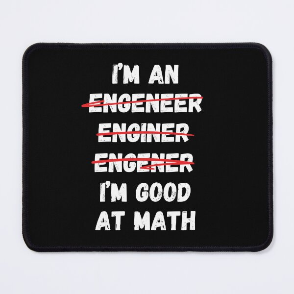 Item preview, Get a Laugh with Our 'Engeneer' Math Design! designed and sold by SimpliText.