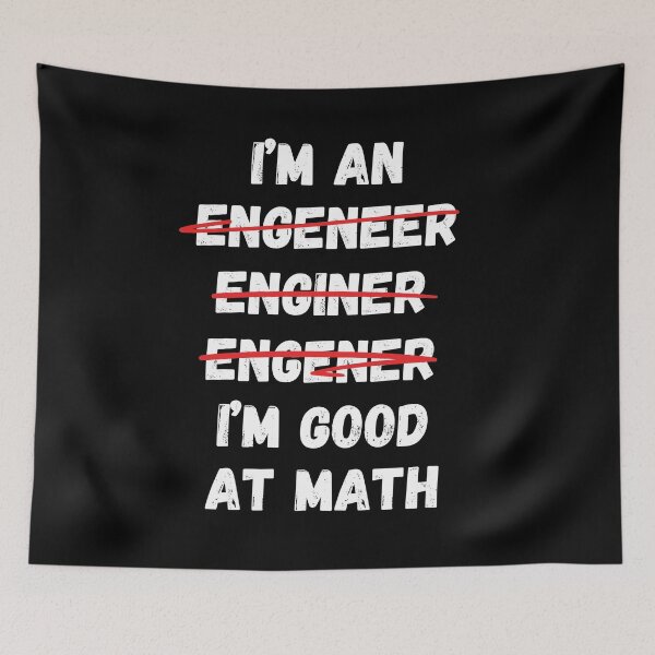Item preview, Get a Laugh with Our 'Engeneer' Math Design! designed and sold by SimpliText.