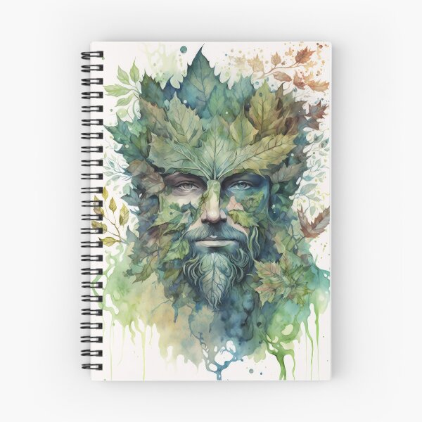 Item preview, Green Man - Woodland Witchy Greenman Nature God designed and sold by MoonBohemian.