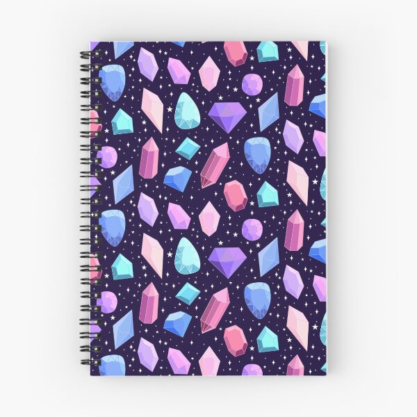 Item preview, Cute colorful fantasy gems and crystals pattern  designed and sold by Yarafantasyart.