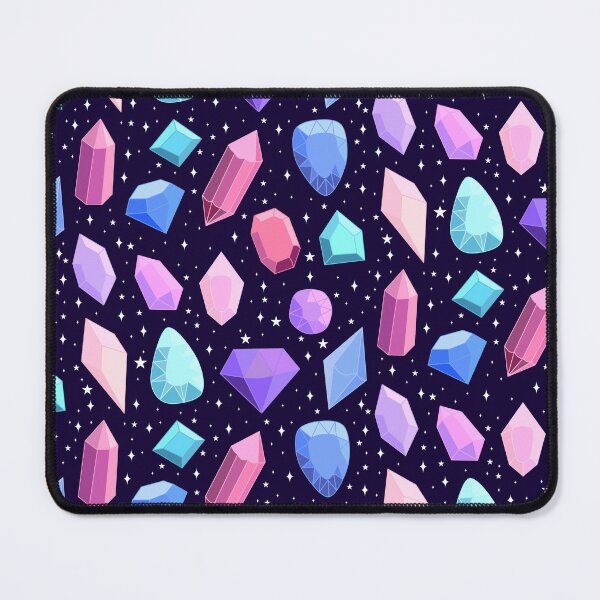 Item preview, Cute colorful fantasy gems and crystals pattern designed and sold by Yarafantasyart.