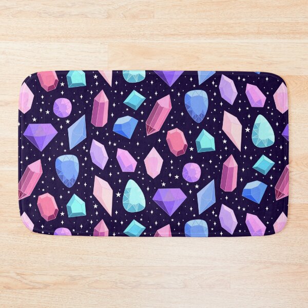 Item preview, Cute colorful fantasy gems and crystals pattern  designed and sold by Yarafantasyart.