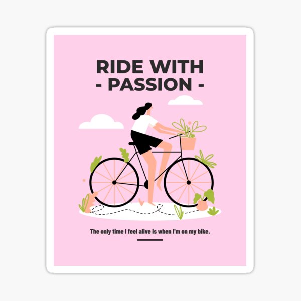 Item preview, Ride with passion designed and sold by AneMi2.
