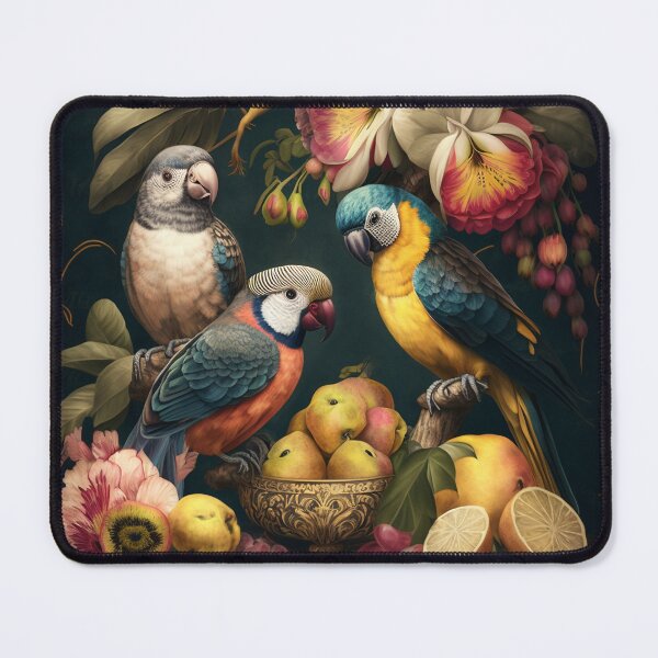 Item preview, Feathered Fiesta: Fruits, Flowers, and Parrots designed and sold by SweetbriarTales.
