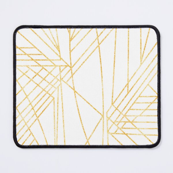 Item preview, Gold lines pattern on white designed and sold by OillieDesigns.