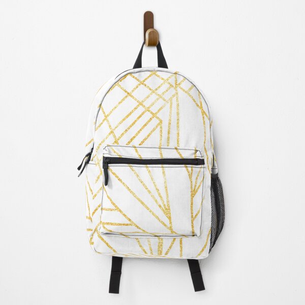 Item preview, Gold lines pattern on white designed and sold by OillieDesigns.