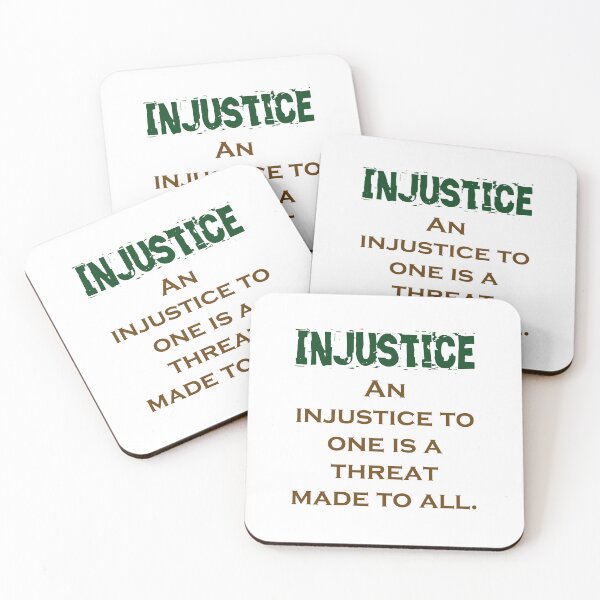 Item preview, An Injustice To One - Injustice Quote designed and sold by CrankyOldDude.