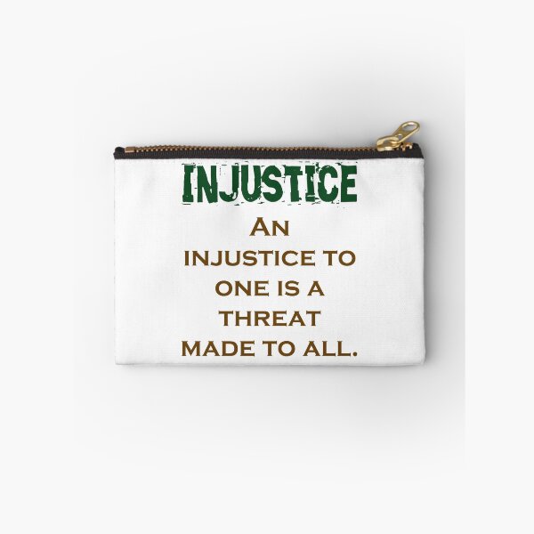 Item preview, An Injustice To One - Injustice Quote designed and sold by CrankyOldDude.