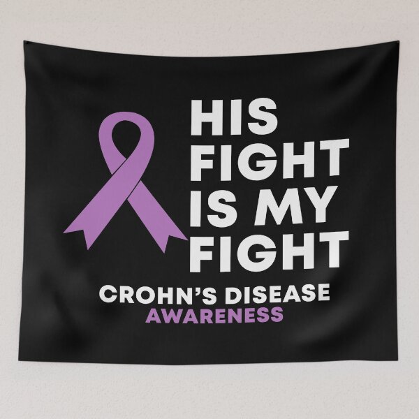 Item preview, In This Family Nobody Fights Alone Crohn's Disease Awareness designed and sold by Color-Sparkle.
