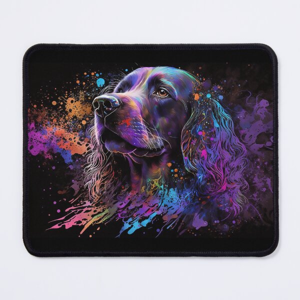 Item preview, Colorful Dog Paint Splatter Cocker Spaniel designed and sold by DeltaV-Art.